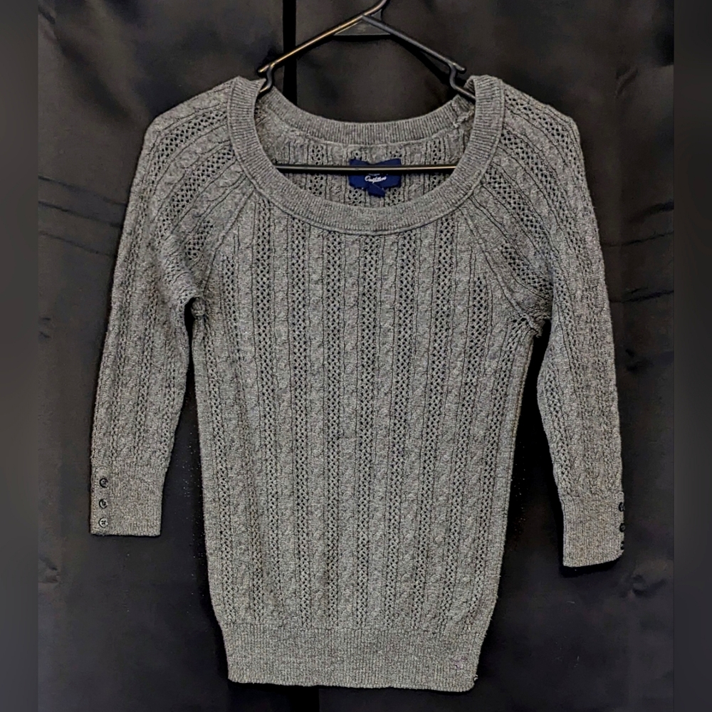 Gray American Eagle sweater